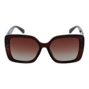 Okulary przeciwsłoneczne damskie z polaryzacją brązowe muchy - PZ 1040-2 - obrazek 2