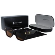 Okulary przeciwsłoneczne damskie z polaryzacją kocie brązowe - PZ 1041-2 - obrazek 3