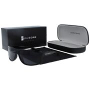 Okulary przeciwsłoneczne męskie z polaryzacją czarne - PZ 1108-1 - obrazek 3