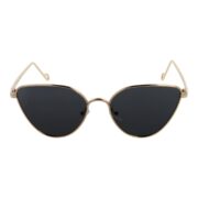 Okulary przeciwsłoneczne damskie z polaryzacją czarne retro vintage kocie - PZ 130-3 - obrazek 2