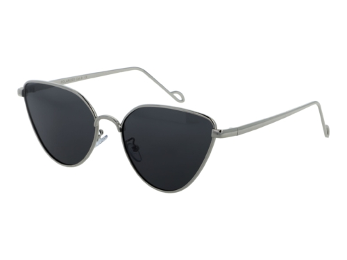 Okulary przeciwsłoneczne damskie z polaryzacją czarne retro vintage kocie - PZ 130-4