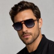 Okulary przeciwsłoneczne męskie z polaryzacją czarne - PZ 945-13 - obrazek 2