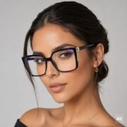 Okulary do komputera z filtrem światła niebieskiego zerówki damskie - PZ-1024K-1 - obrazek 2