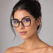 Okulary do komputera z filtrem światła niebieskiego zerówki damskie - PZ-1028K-1 - obrazek 2