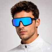 Okulary rowerowe do biegania przeciwsłoneczne polaryzacyjne sportowe - PZ-462-10 - obrazek 2