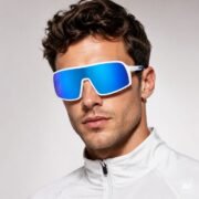Okulary rowerowe do biegania przeciwsłoneczne polaryzacyjne sportowe - PZ-463-10 - obrazek 2