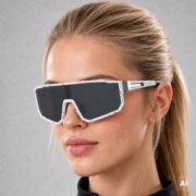 Okulary rowerowe do biegania przeciwsłoneczne polaryzacyjne sportowe - PZ-467-1 - obrazek 2