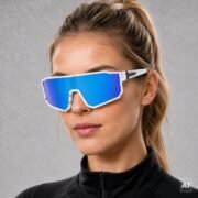 Okulary rowerowe do biegania przeciwsłoneczne polaryzacyjne sportowe - PZ-468-10 - obrazek 2