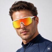 Okulary rowerowe do biegania przeciwsłoneczne polaryzacyjne sportowe - PZ-471-8 - obrazek 2