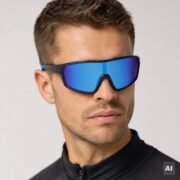 Okulary rowerowe do biegania przeciwsłoneczne polaryzacyjne sportowe - PZ-477-10 - obrazek 2