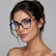 Okulary do komputera z filtrem światła niebieskiego zerówki damskie - PZ-828K-1 - obrazek 2
