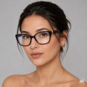 Okulary do komputera z filtrem światła niebieskiego zerówki damskie - PZ-985K-1 - obrazek 2