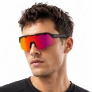 Okulary rowerowe przeciwsłoneczne sportowe z wymiennymi soczewkami - SP246-1-B - obrazek 2