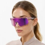 Okulary rowerowe fotochromowe przeciwsłoneczne sportowe różowe - SP323-TP - obrazek 2