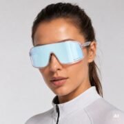 Okulary rowerowe do biegania fotochromowe przeciwsłoneczne sportowe błękitne - SP350-T - obrazek 2