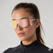 Okulary rowerowe do biegania fotochromowe przeciwsłoneczne sportowe złote - SP350-TG - obrazek 2
